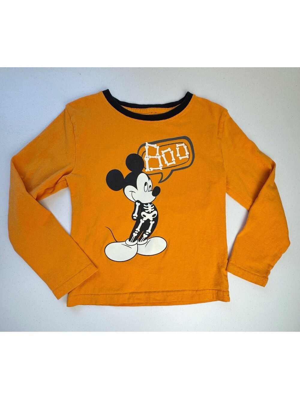 Disney Mickey Mouse Skeleton Graphic Long Sleeve Size 4T